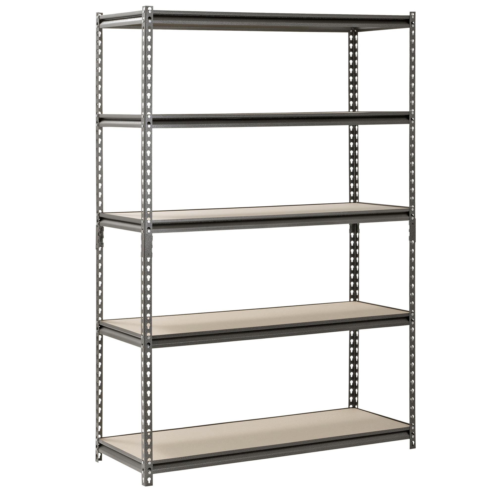 Edsal Muscle Rack, Silver Vein 5 Tier Shelving Unit, Width 48 in, Depth 18 in, Material Steel, Model# UR481872PB5P-SV